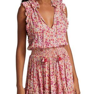 Poupette St Barth Women's Triny Mini Dress in Purple Daffodil Size M